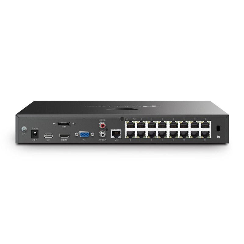 NVR TP-LINK VIGI VIGI NVR2016H-16P POE 16 CANALES HDMI 4K 90 W POE BUDGET H.265 ONVIF GRABACION CONTINUAN 24 / 7 AUDIO BIDIRECCIONAL SUPERVISION REMOTA image 4